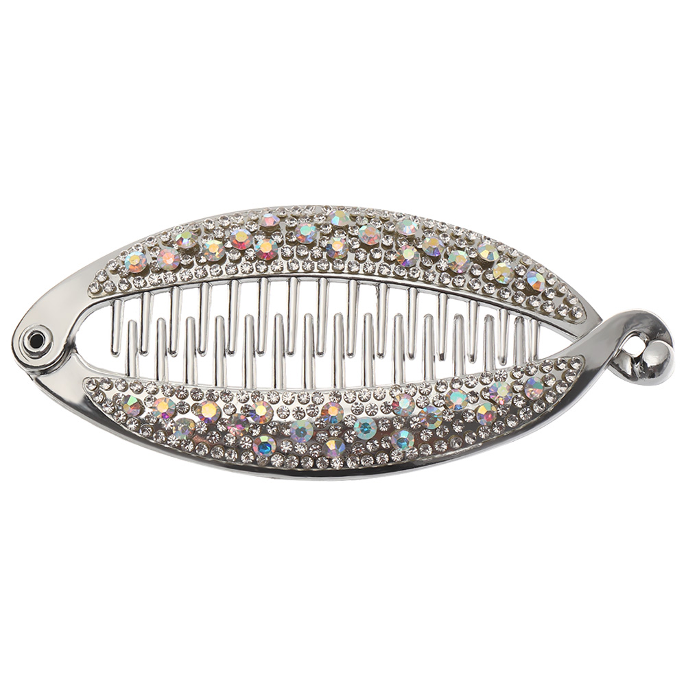 1PC Vintage Unisex Lazy Banana Combs Stretchable Metal Hairclip Head Massage Stretchable Comb Hair Styling Tool Acces: 2