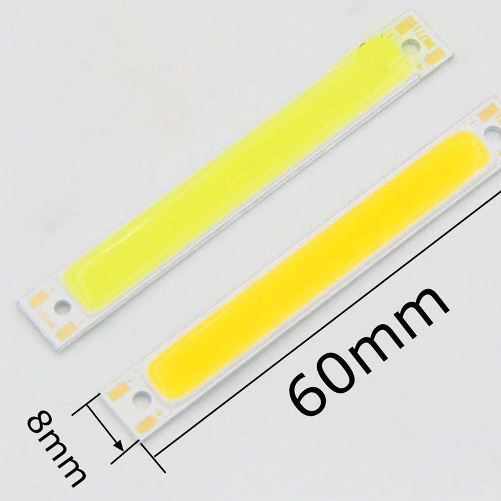 LED Panel Strip COB Chip Light LED Chip Eco-Friendly High Brightness 60x8mm 3W/1W 3V DIY Floor Lights Spotlight Source