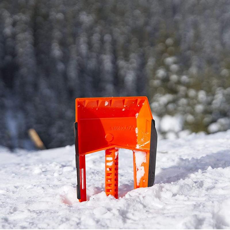 Pala de nieve portátil para exteriores, pala de nieve compacta para vehículos, pala de seguridad portátil multifuncional, herramientas de jardín, 1 ud.