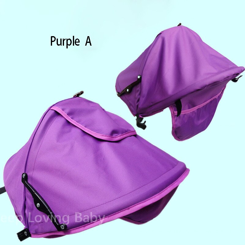 Baby Stroller Sunshield Shade Stroller Accessories Protection Hood Canopy Cover Baby Stroller Sun Visor Carriage Sun Shade: Purple A