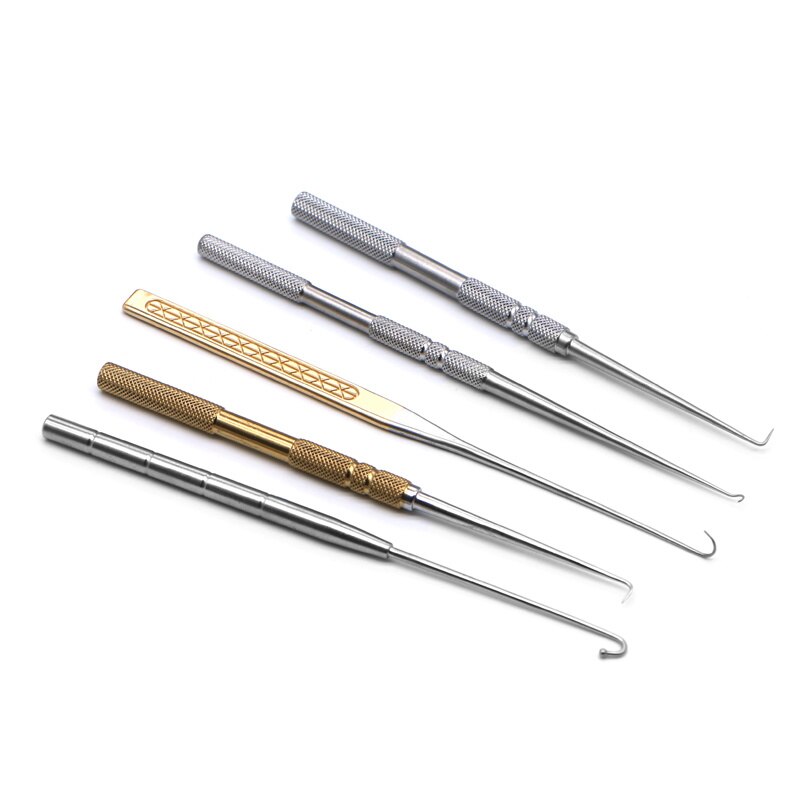 Nase single claw pull hook Sharp head pull hook Question mark type pull noble steel only clay pull hook instrument