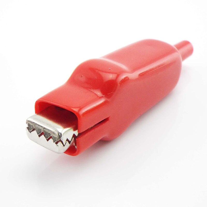 2pcs 20A Sheathed Crocodile Alligator Clips Electrical DIY Test Leads for Jumper Wire Cable Double-Ended Roach electric