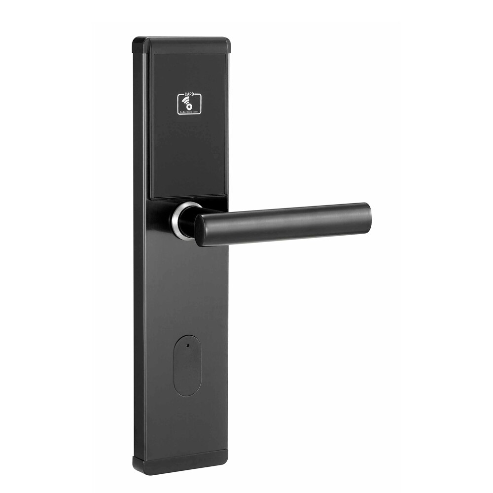 Neue smart RFID hotel schloss system RFID karte elektronische tür griff schloss smart hotel türschloss system: Black