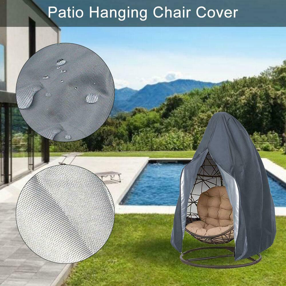 Outdoor Waterdichte Tuinmeubelen Tuin Swing Zipper Beschermende Balkon Meubilair Opknoping Ei Swing Stoel Cover D30