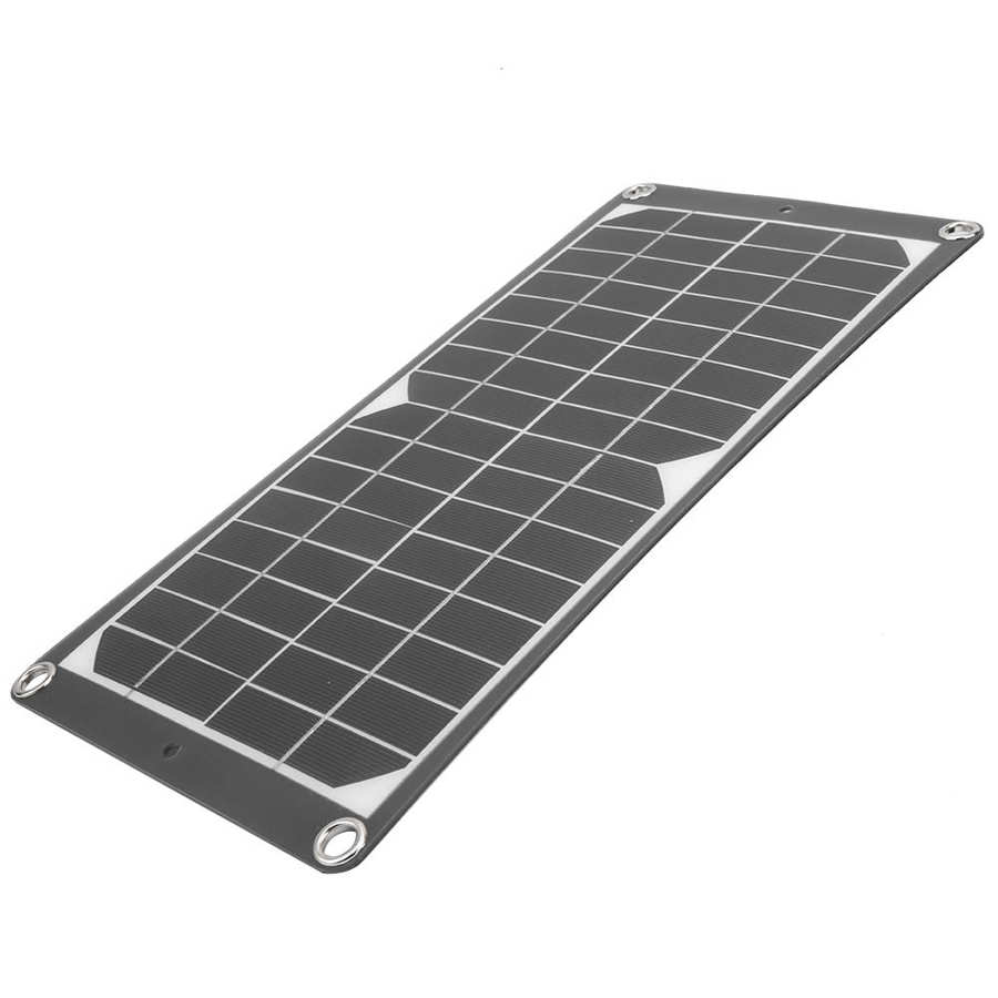 Solar Panel Battery Portable Monocrystalline Solar Panel Flexible USB Port 10W for Outdoor Emergency Charging Flexible Solar