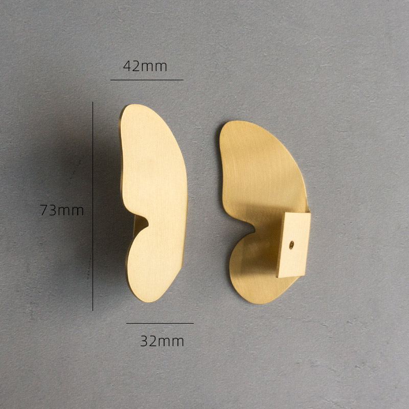 Vlinder Dragonfly Messing Knoppen Kast Trekt Lade Keukenkast Handvatten Hardware Handvat: Brass 1pair