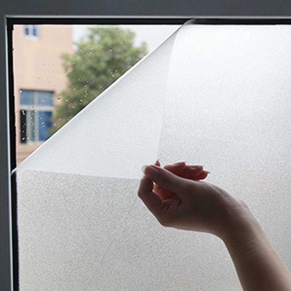 Self Adhesive Privacy Frosted Film Opaque Sticker 45*100cm For Window Glass