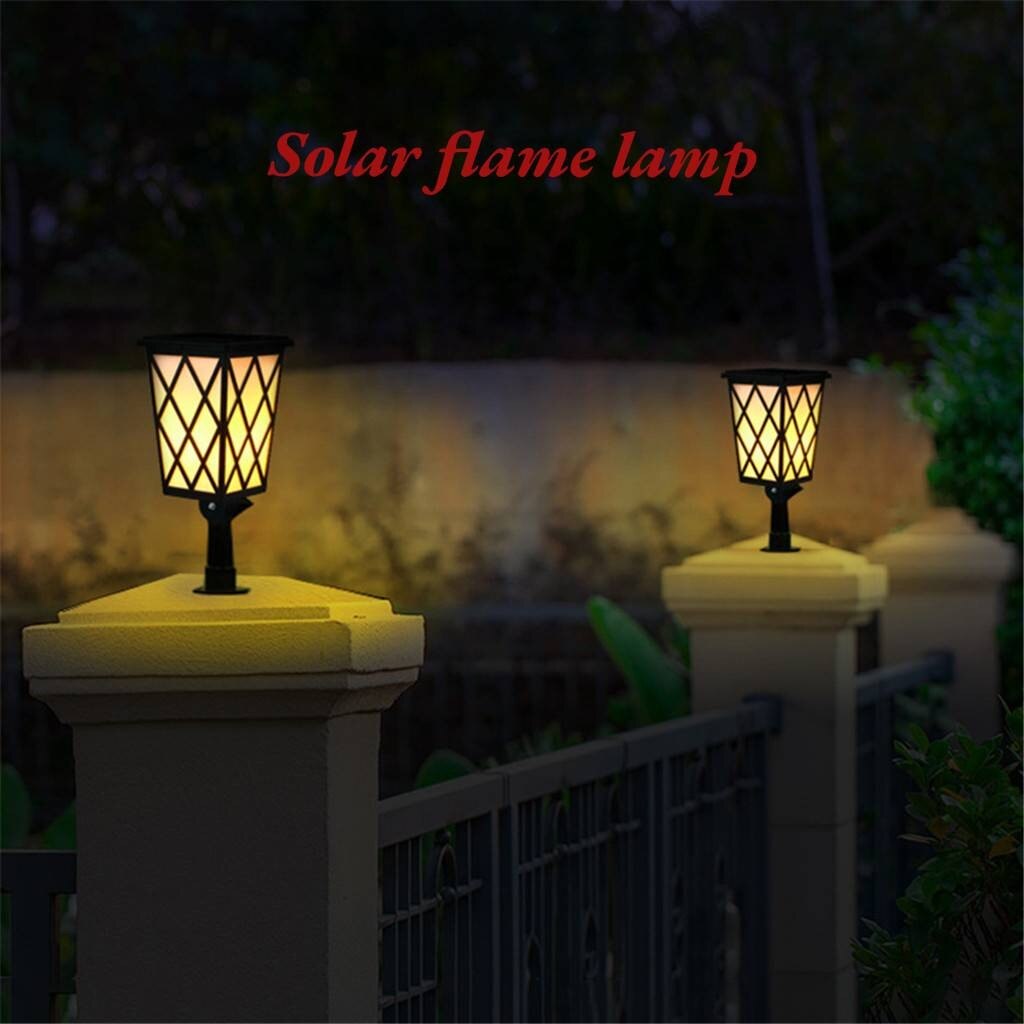 Led Solar Zaklamp Flickering Dancing Flame Tuin Waterdicht Yard Lamp Solar Vlam Licht Connector Grond Plug