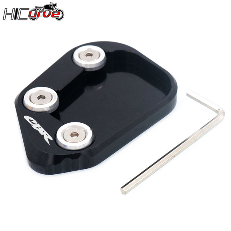 Motorfiets Stands Kickstand Zijstandaard Extension Pad Plaat Voor CBR250RR CBR250RR CBR250RR -2023: Ivoor