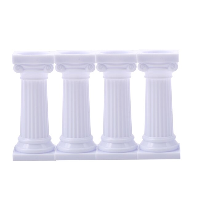 4 unids/set blanco griego Pilares de Día de San Valentín de pastel de separador de soporte decoración de la torta de boda está Fondant apoyo molde: style1