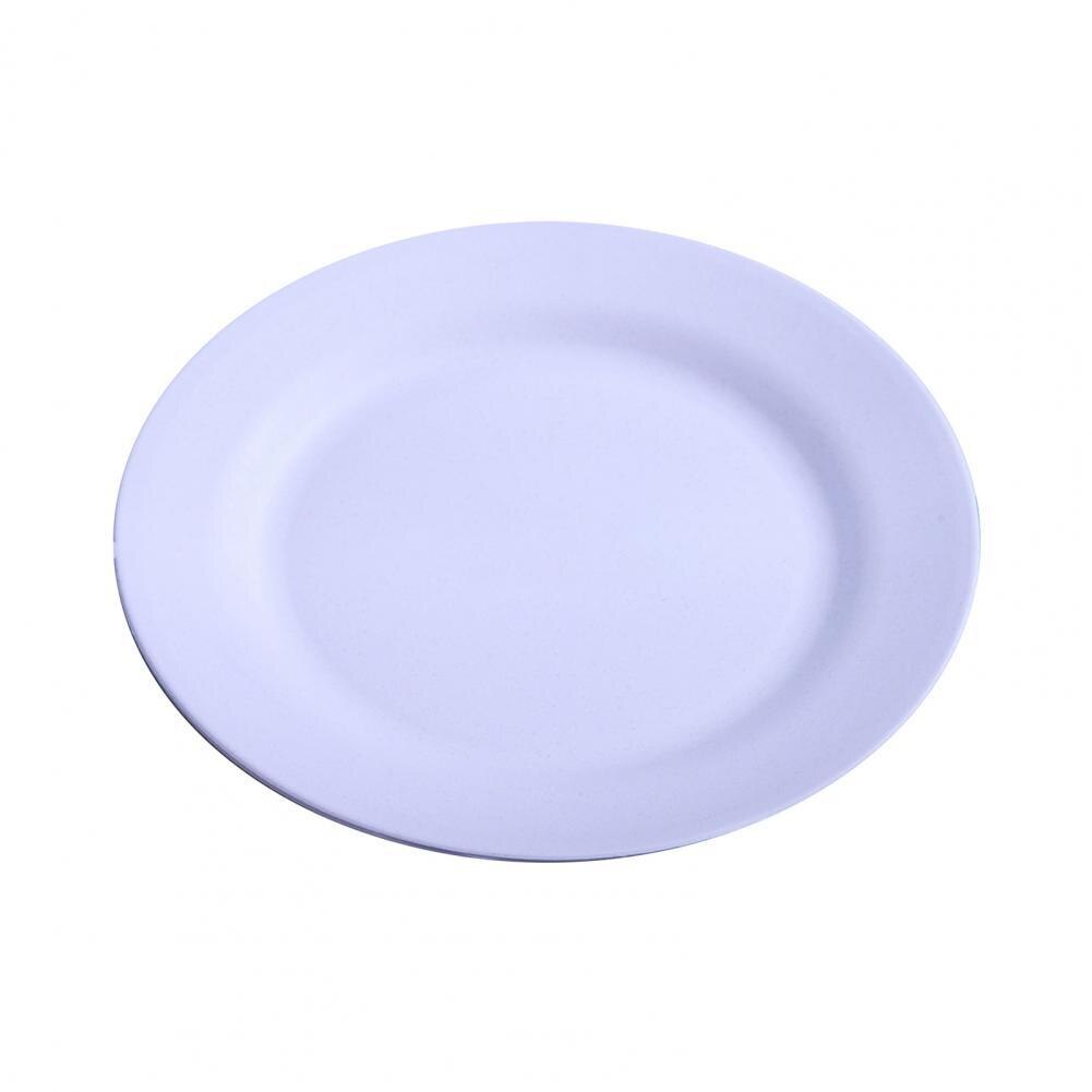 Convenient Fruit Plate Lightweight Anti-scratch 5 Colors Smooth Edge Food Plate: Purple  28cm