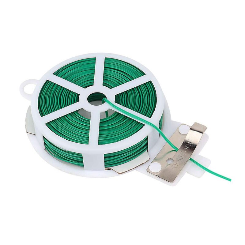 Garden Wire Twist Tie Cable Reel With Cutter Plant Gardening Flower Bush Garden Decoration Jardin Garden Tool