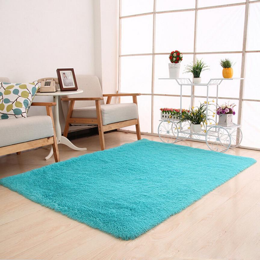 Tapis moelleux anti-dérapant Shaggy zone tapis salle à manger maison chambre tapis tapis de sol 50*80cm directe wu7 30 +