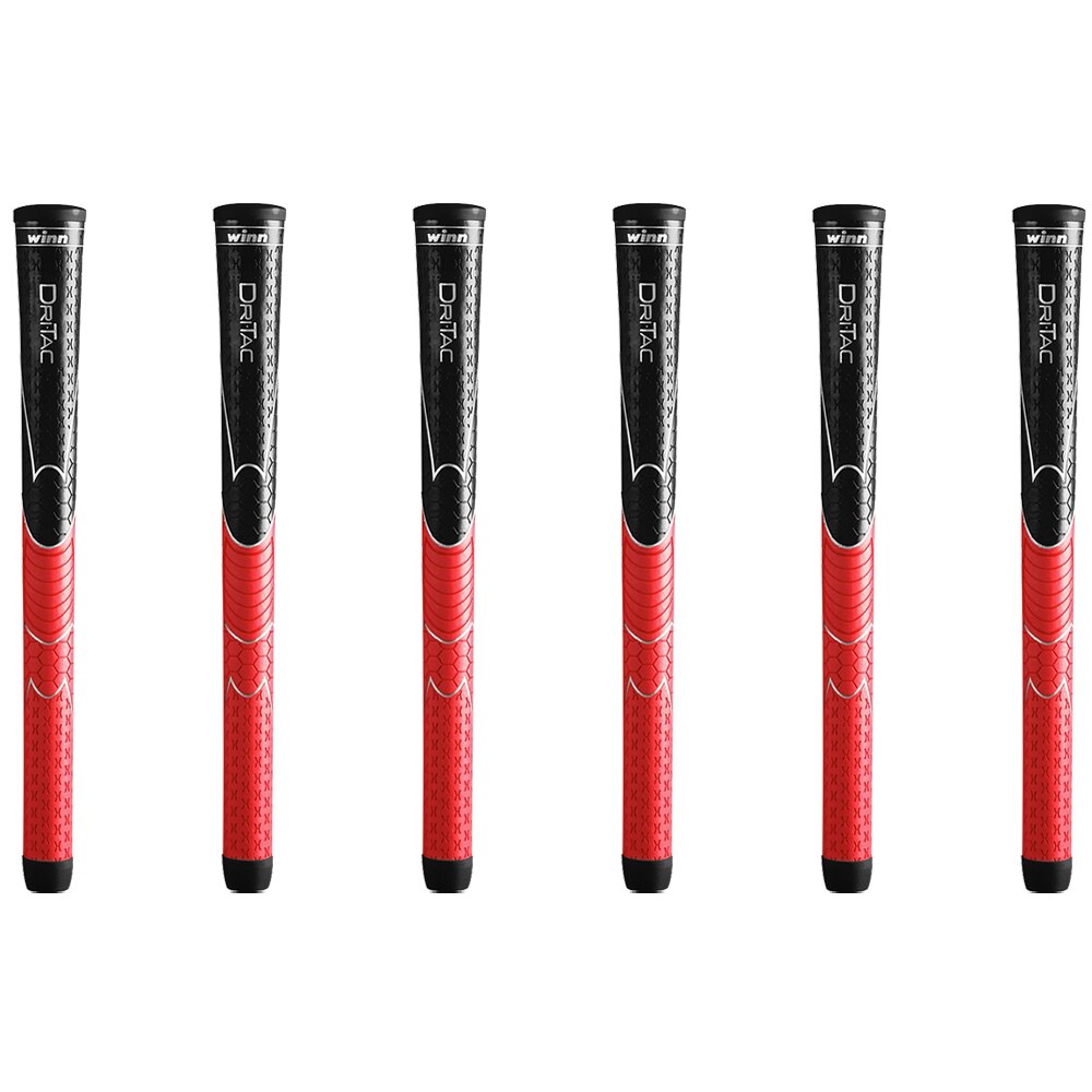 10 TEILE/LOS WINN DRITAC AVS Standard UND MITTELSTÄNDISCHE Golf GRIFFE: Standard Schwarz rot