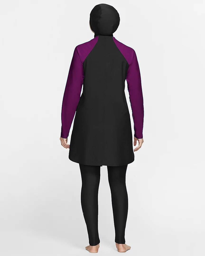 Maillot de bain islamique pour femmes, Hijab + chemisier + leggings, 3 pièces, couverture complète, modeste, tenue Burquini pour la plage