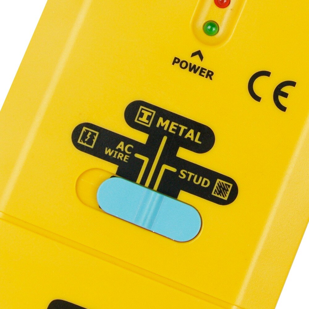 3 in 1 dubb / metall / växelström tråddetektor, handhållen vägg trä metallrör spänning levande scanner hitta tracker med spotlight