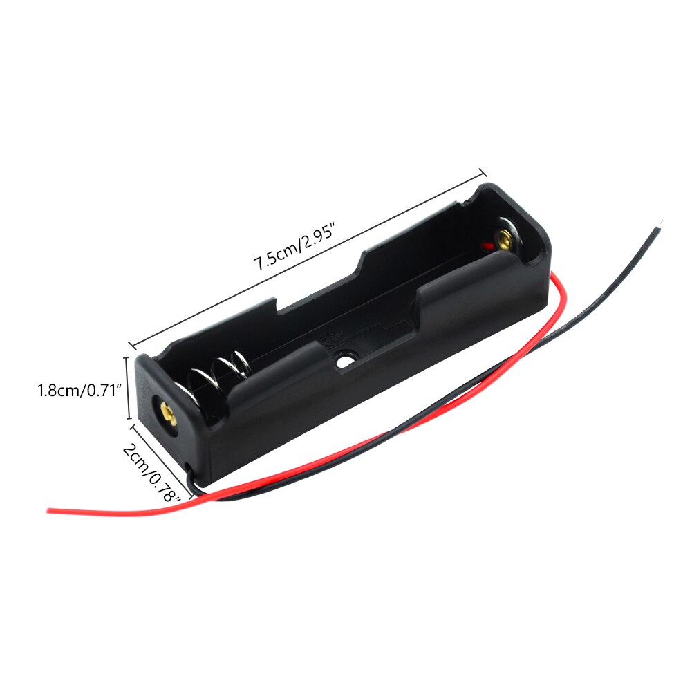 Abs Plastic 18650 Batterij Case Houder Opbergdoos Met Lead Wire Kabel Voor 1 2 3 4 Stuks 18650 Batterijen