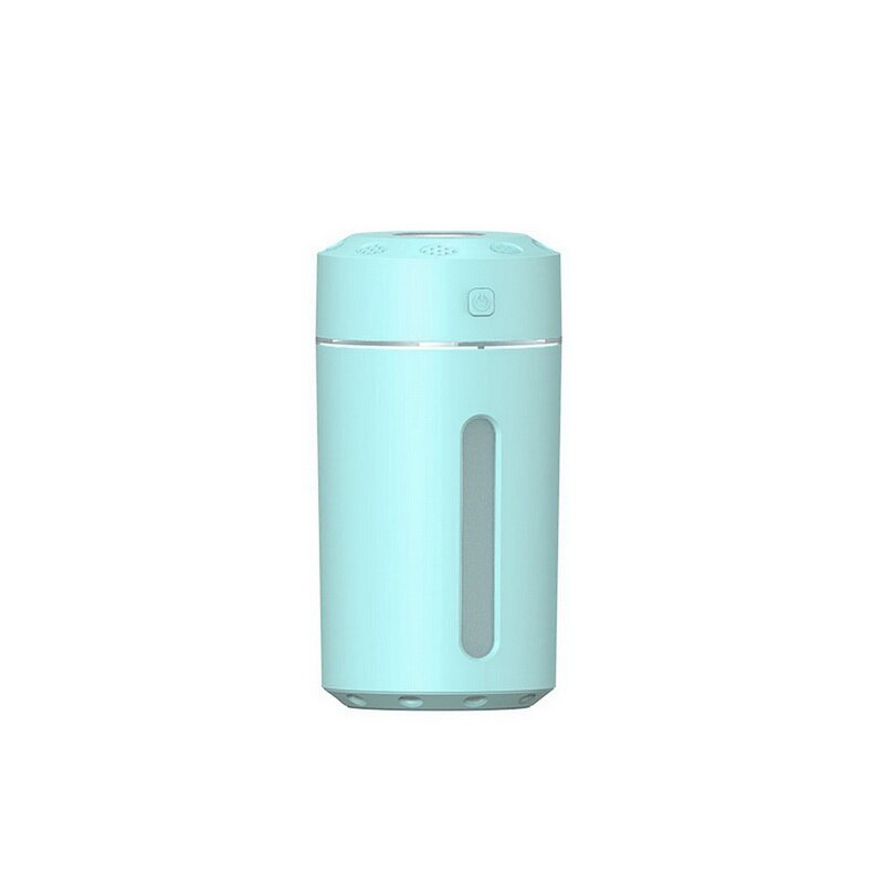 Luchtbevochtiger met led-verlichting, etherische olie diffuser, aroma, etherische olie, koele mist, luchtbevochtiger met instelbare mistmod.: 200ml - blauw