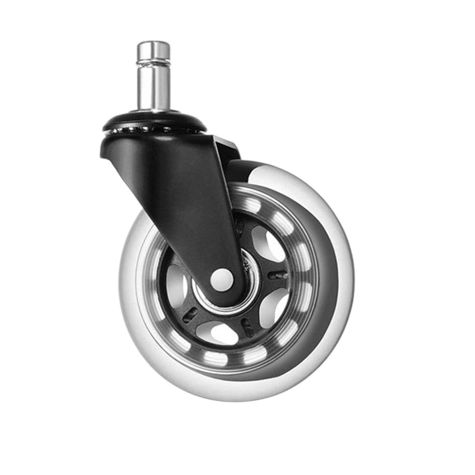 5Pcs Office Stoel Zachte Zwenkwielen 3Inch Universele Vervanging Rubber Caster Wielen Vloer Zachte Veilig Rollen Meubels Hardware