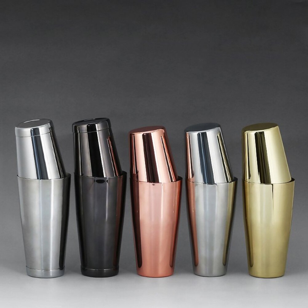 Easy Clean Copper Plating Stainless Steel Durable Bar Bartender Light Weight Boston Shaker