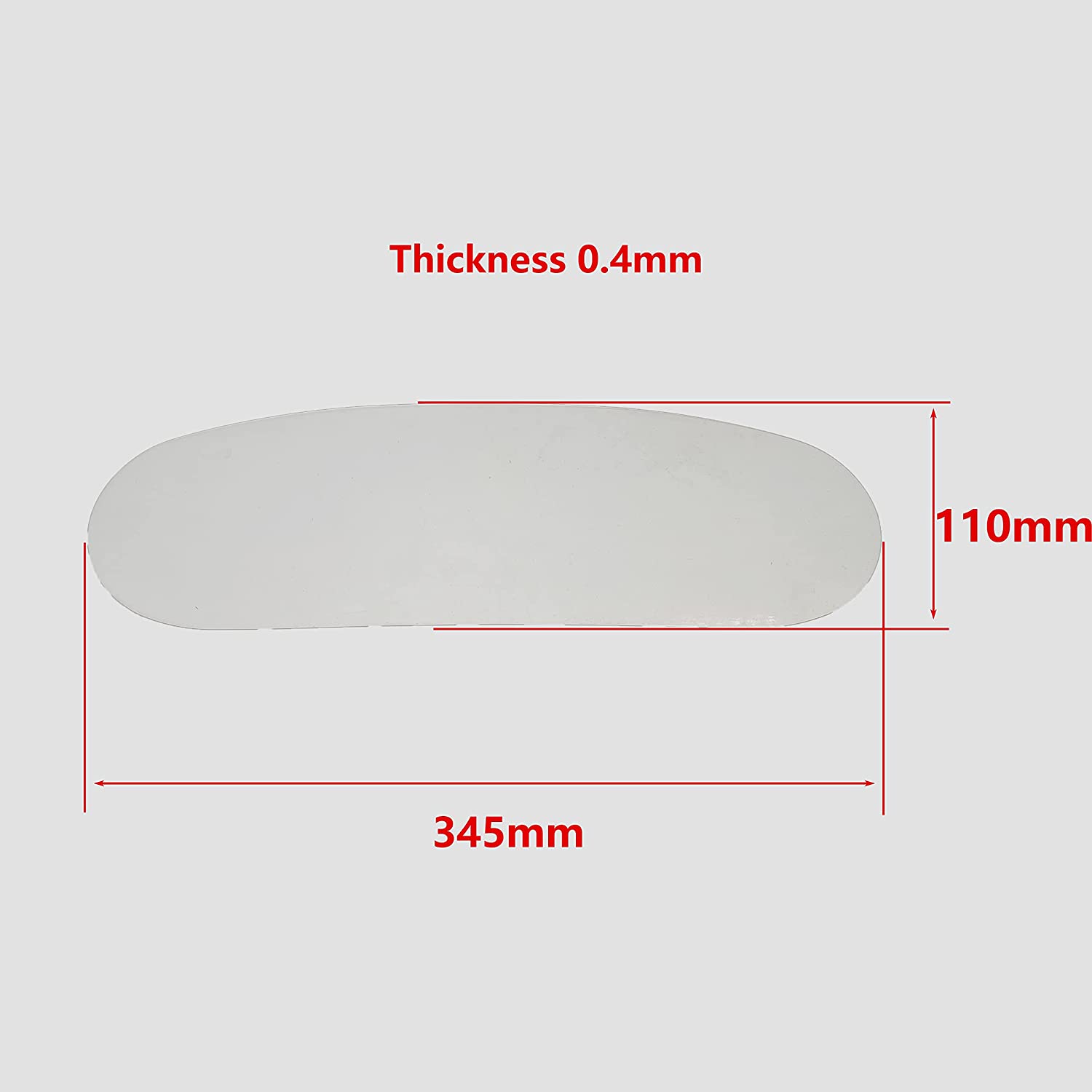Lente HOLDWIN para casco para la eyección de arena reemplazo de lente de PVC para capucha de chorro de arena: Inside lens