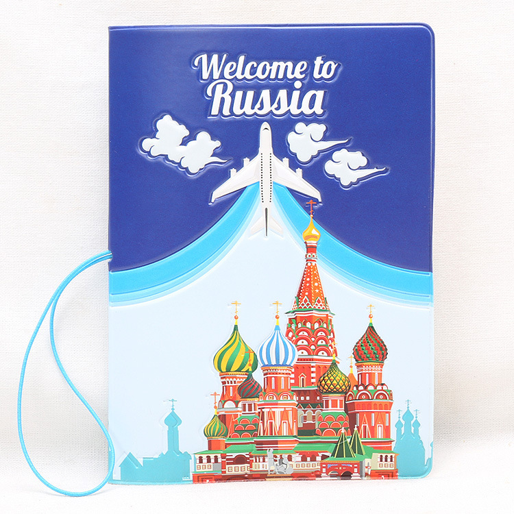 Travel Around The World Series Leather Passport Cover Men Women Travel Passport Holder Case Wallet ID Bank Card Holders: L