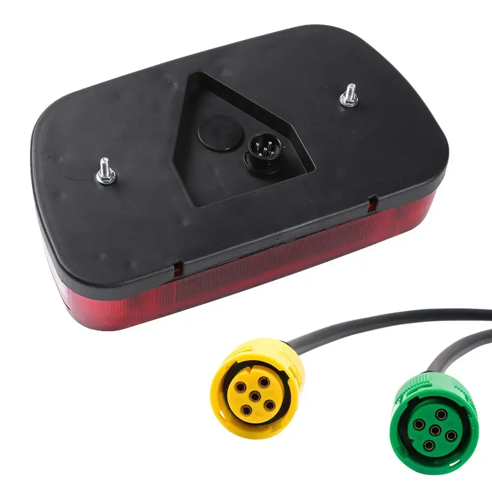 1 Juego de luz trasera de camión y coche de 12V, luz antiniebla de freno, lámpara de señal, Cable de 5,5 m, enchufe de 13 pines, 5 funciones, remolque, caravana y camión