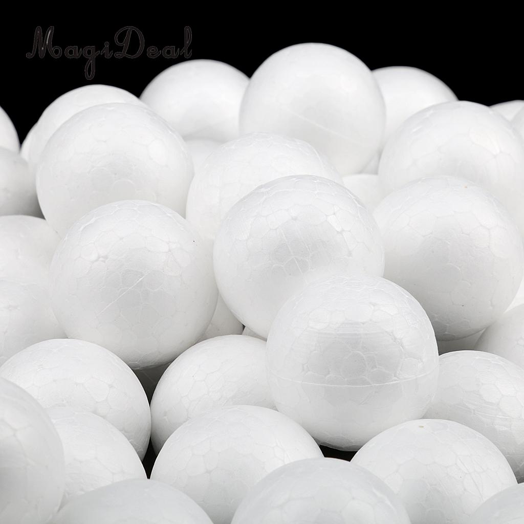 300 Pcs Wit Ronde Piepschuim Schuim Ballen Voor Diy Modelling Craft 10 Mm 15 Mm 27 Mm