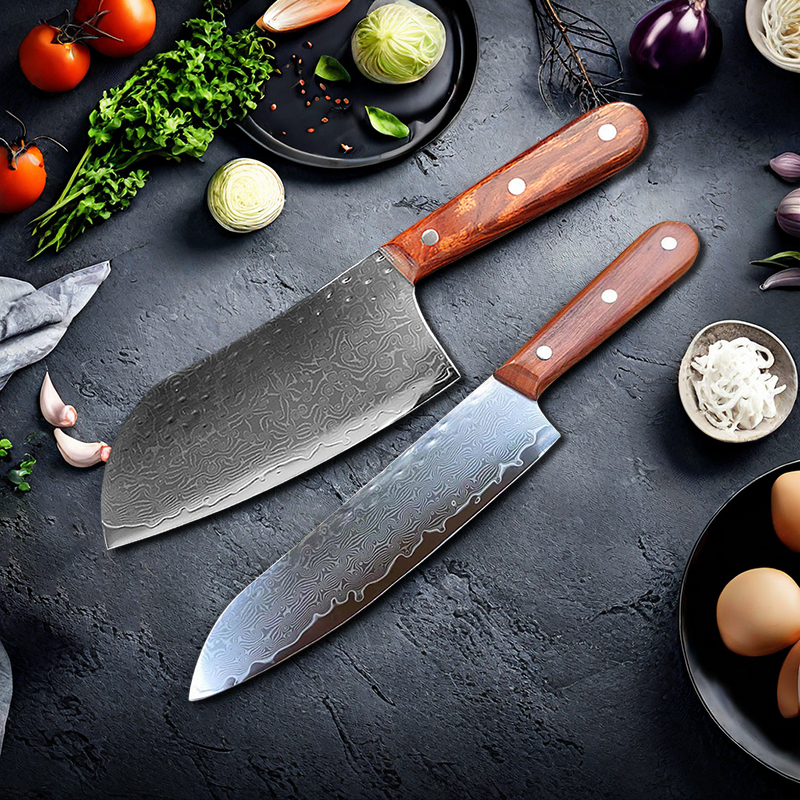 Cuchilla de cocina de acero damasco de 67 capas, cuchillo de Chef japonés, cuchillo Santoku para cortar, cuchillo para Sushi, herramientas de cocina profesionales