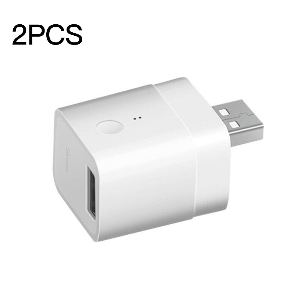 Sonoff Micro 5V Wireless USB Smart Charging Adaptor Phone Tablet Portable USB Timing Wifi Charger: 2pcs