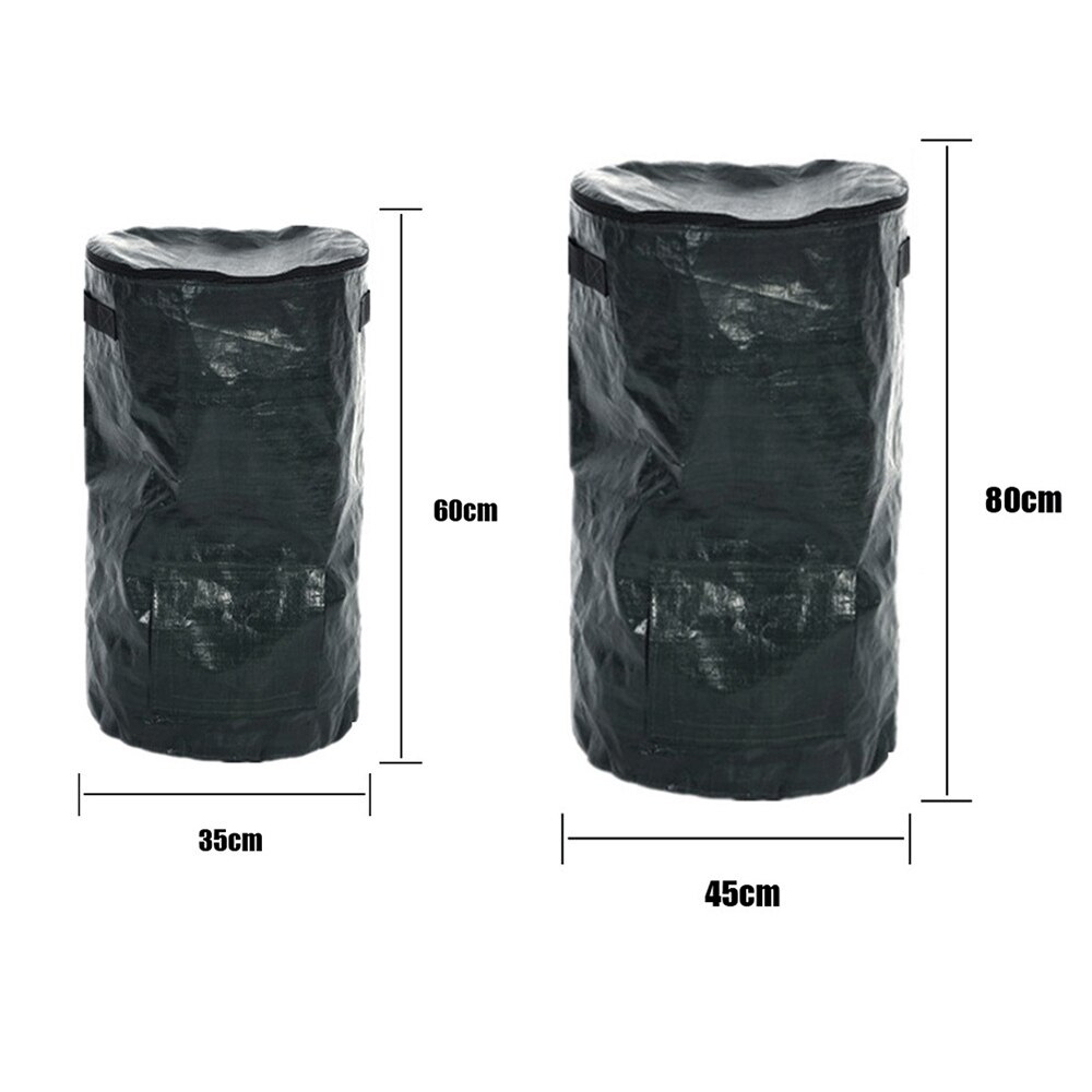 Organic Waste Kitchen Garden Yard Compost Bag Environmental PE Cloth Planter Kitchen Waste Disposal Organic Compost Bag