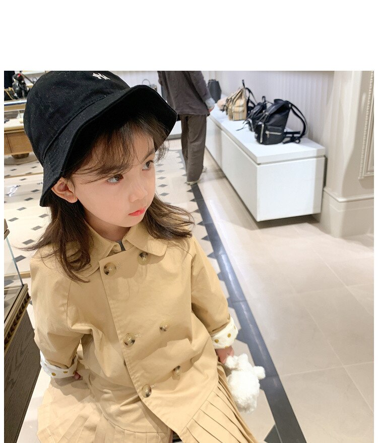 Giacca bambino primavera autunno capispalla per ragazze abbigliamento giacca a vento lunga abbigliamento bambino Cardigan per bambini abiti da ragazza cappotto coreano