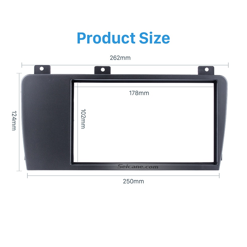 Seicane double din autoradion kotelokehys 2004 2005 2006 2007 volvo  xc70 v70 s60 -asennustarvikkeiden kojelaudan paneelisarja
