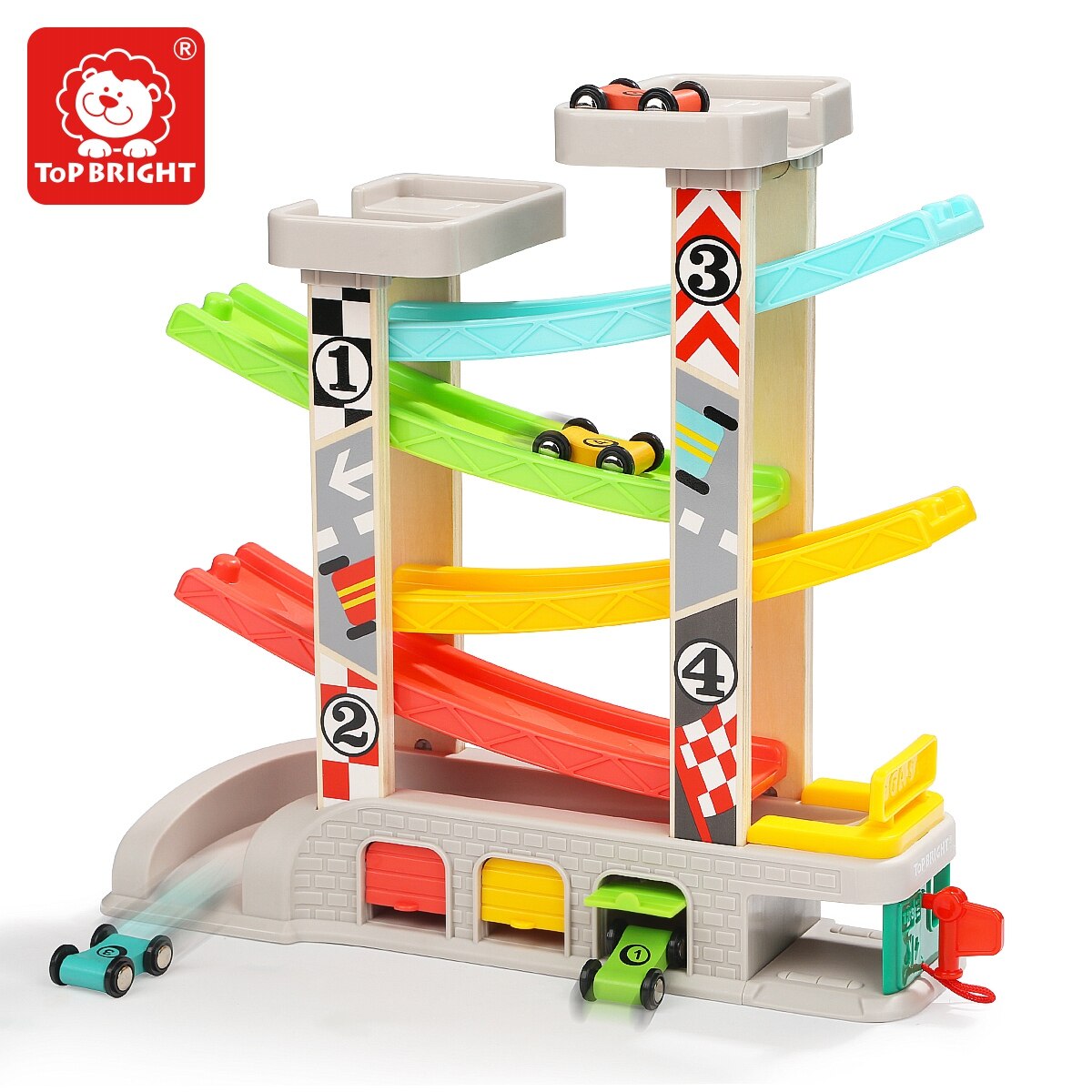 Top Heldere Kinderen Educatief Rail Auto Fun Zweefvliegtuig Sets Baby Track Auto Houten Klassieke Speelgoed Voor Kinderen