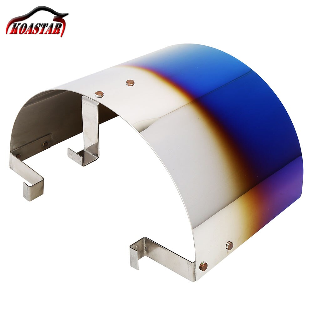Rvs Air Intake Hitteschild Voor 2.5 &#39;&#39;-5&#39;&#39; Hals Neo Chrome Luchtfilter Kegel Hitteschild voor Universal