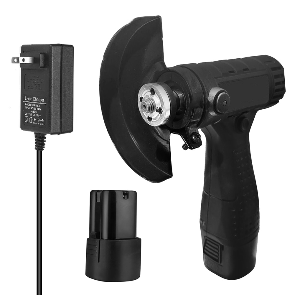 Rechargeable 100mm Angle Grinder Mini Cordless Angle Grinder Inner Outer Flange Nut Set Tools Power With Battery And Chargers