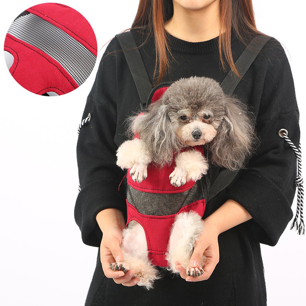 Hondendraagtas, rugzak, mesh draagtas voor honden, outdoor reisproducten, ademende schouderhandgreep, tassen voor kleine honden en katten