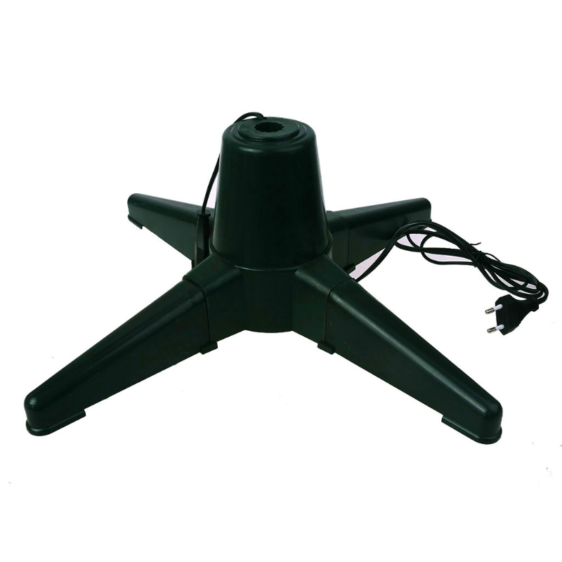 Spina ue 40/50cm albero di natale base rotante elettrica supporto staffa in plastica albero di natale supporto inferiore supporto parti di natale