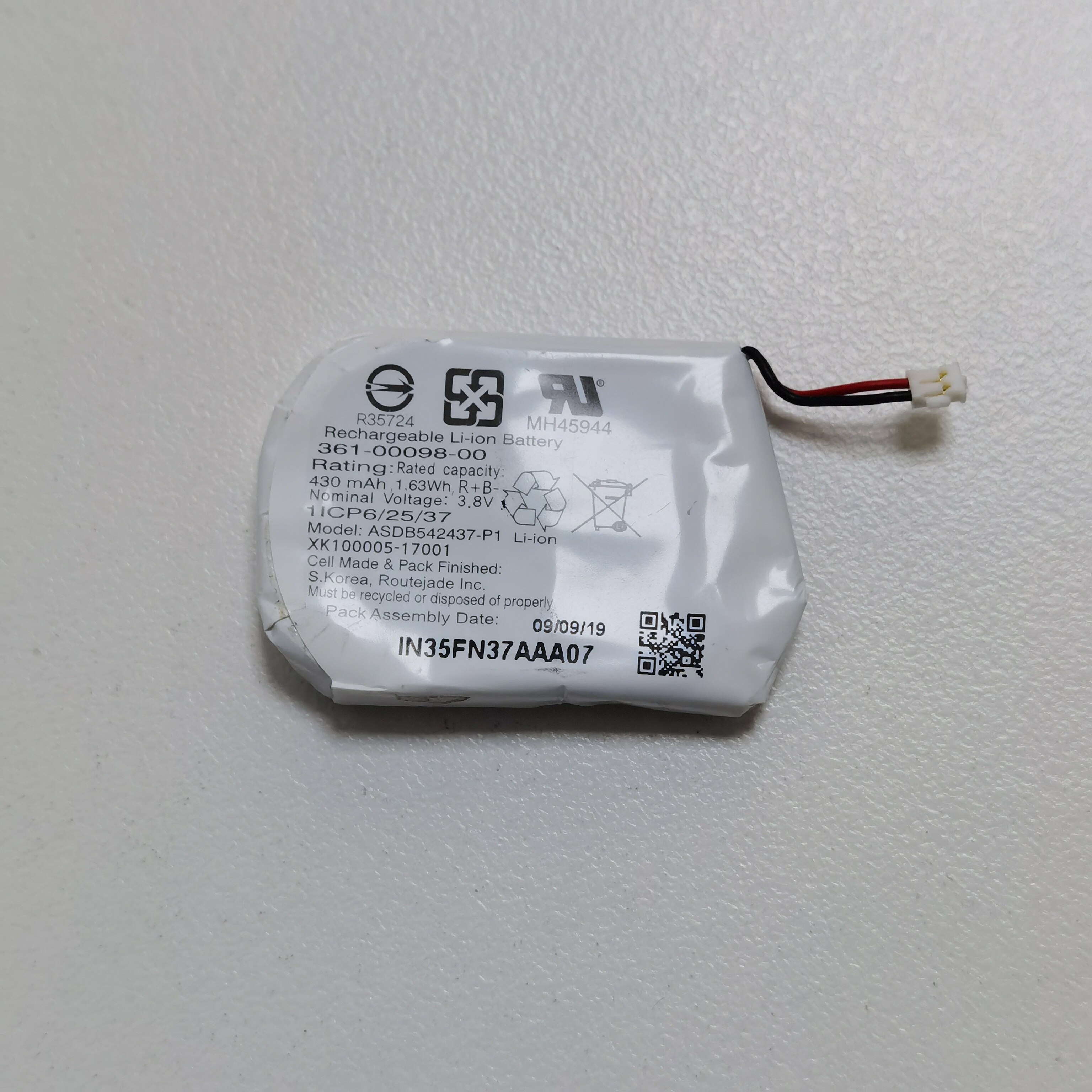Original 361-00098-00 battery 3.7v 1100mah 4.1Wh for Fenix 5X Rechargeable Li-ion Battery for Garmin Fenix 5X GPS Sport Watch