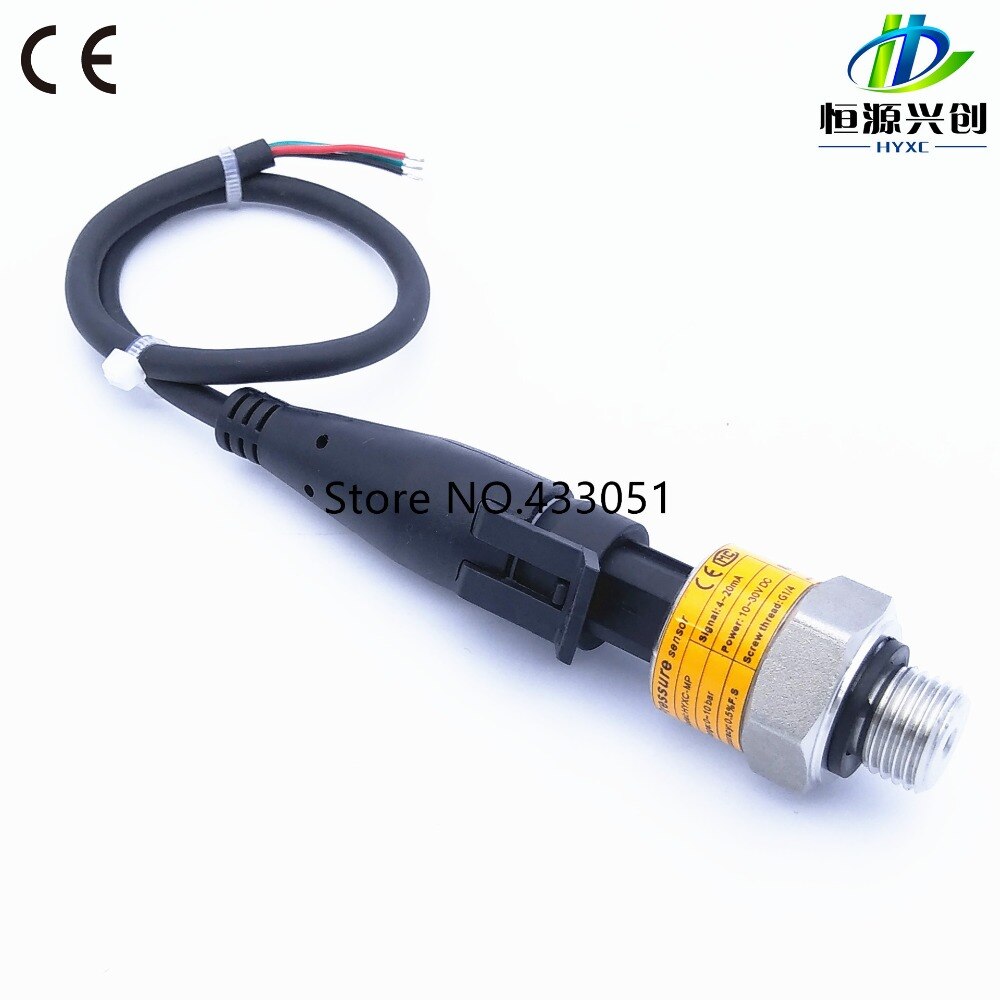 Pressure transmitter;Packard connector;Range:-1~400bar;Thread:7/16-20UNF;Output signal: 4-20mA;Power supply:10~30V