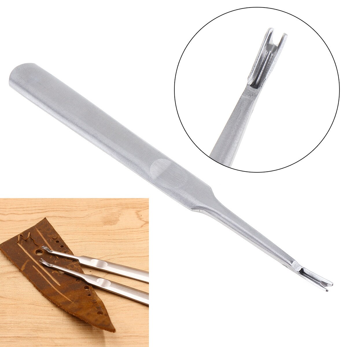 95mm 113mm 116mm 118mm vu tyyppinen nahkainen askartelutyökalu leikattu ohut nahka veitsi uran reuna viistotyökalu