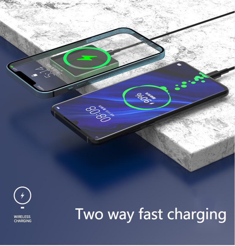 15W chargeur magnétique batterie externe pour Magsafe Iphone12pro Max Mini sans fil charge PD20w Powerbank 10000mAh batterie de téléphone portable