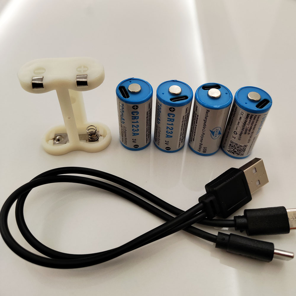 znter 2CR5 6V 700mah TYPE C usb rechargeable polymer 2CR5 rack 6V constant voltage lithium battery: Beige