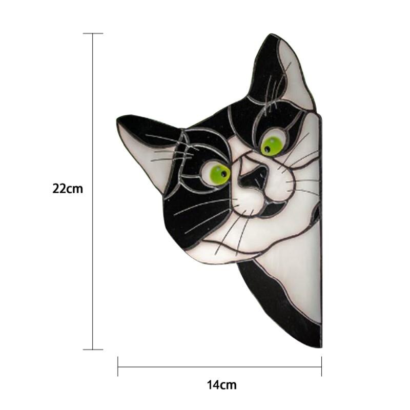 Funny Cat Dog Stickers Household Wall Windows Car Glass Decoration Stickers Christmas Festival Home Decoration Stickers
