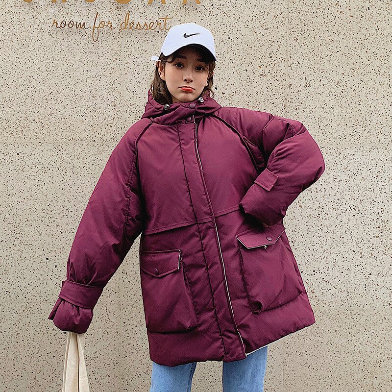 abrigo de invierno para mujer versión coreana suelta Chaqueta de algodón con tapa corta abrigo de invierno parka chaqueta de invierno para mujer parka 922