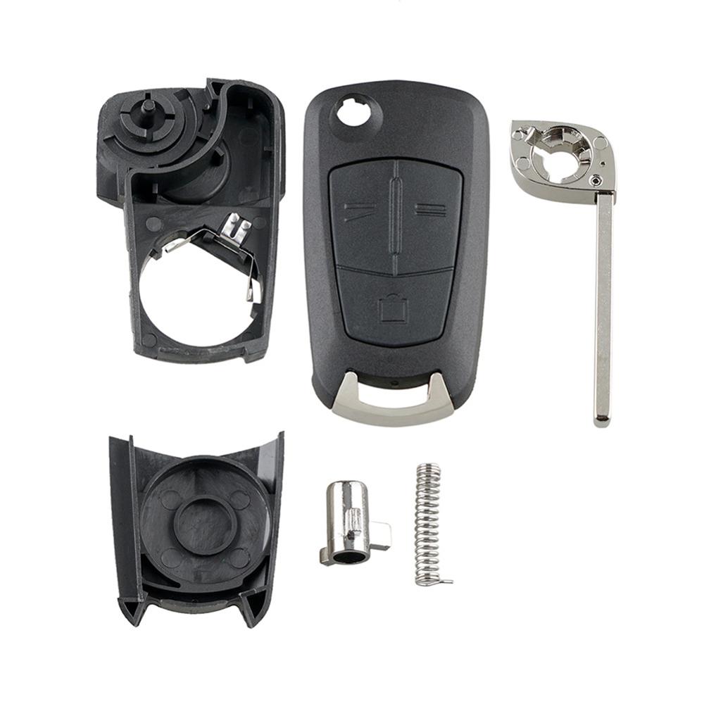 3 Butoons Klapp Schlüssel Fall Shell Mit Uncut Klinge Fob Für Vauxhall/Opel/Astra H/Corsa D /Vectra C/Zafira