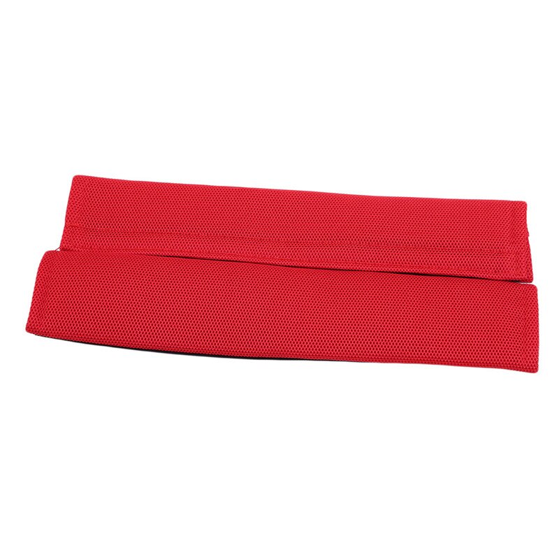 2 stk bilbeltebeskytter sikkerhetsbelte deksel til voksne universelle bilbelteunderlag sete skulderstroppbelte: Rød