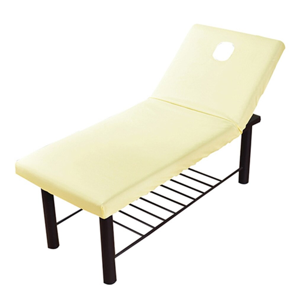 190X70Cm Schoonheid Bed Hoeslaken Schoonheidssalon Massage Beddengoed Cover Spa Couch Tafel Case: beige yellow