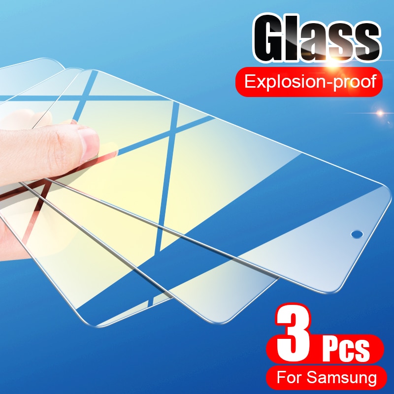 3Pcs Gehard Glas Voor Samsung Galaxy A51 A50 A20 A30 A40 Screen Protector Voor Samsung A70 A71 A01 A31 m30S A20E Glas