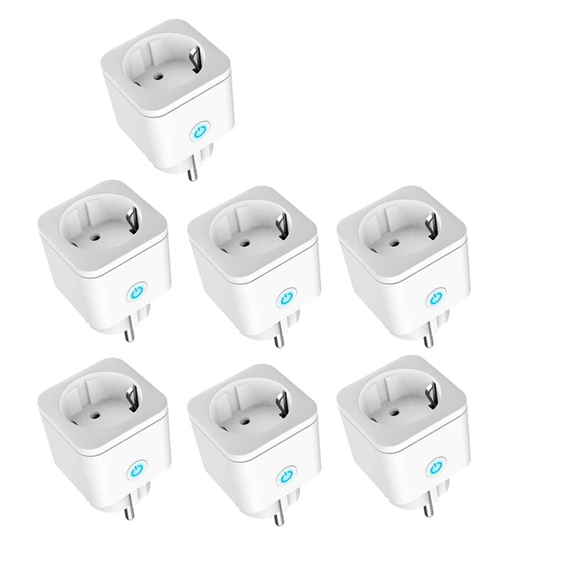 Smart Wifi Plug Adapter 16A Eu Remote Voice Control Power Monitor Stopcontact Timing Functie Werk Met Alexa Google Thuis tuya